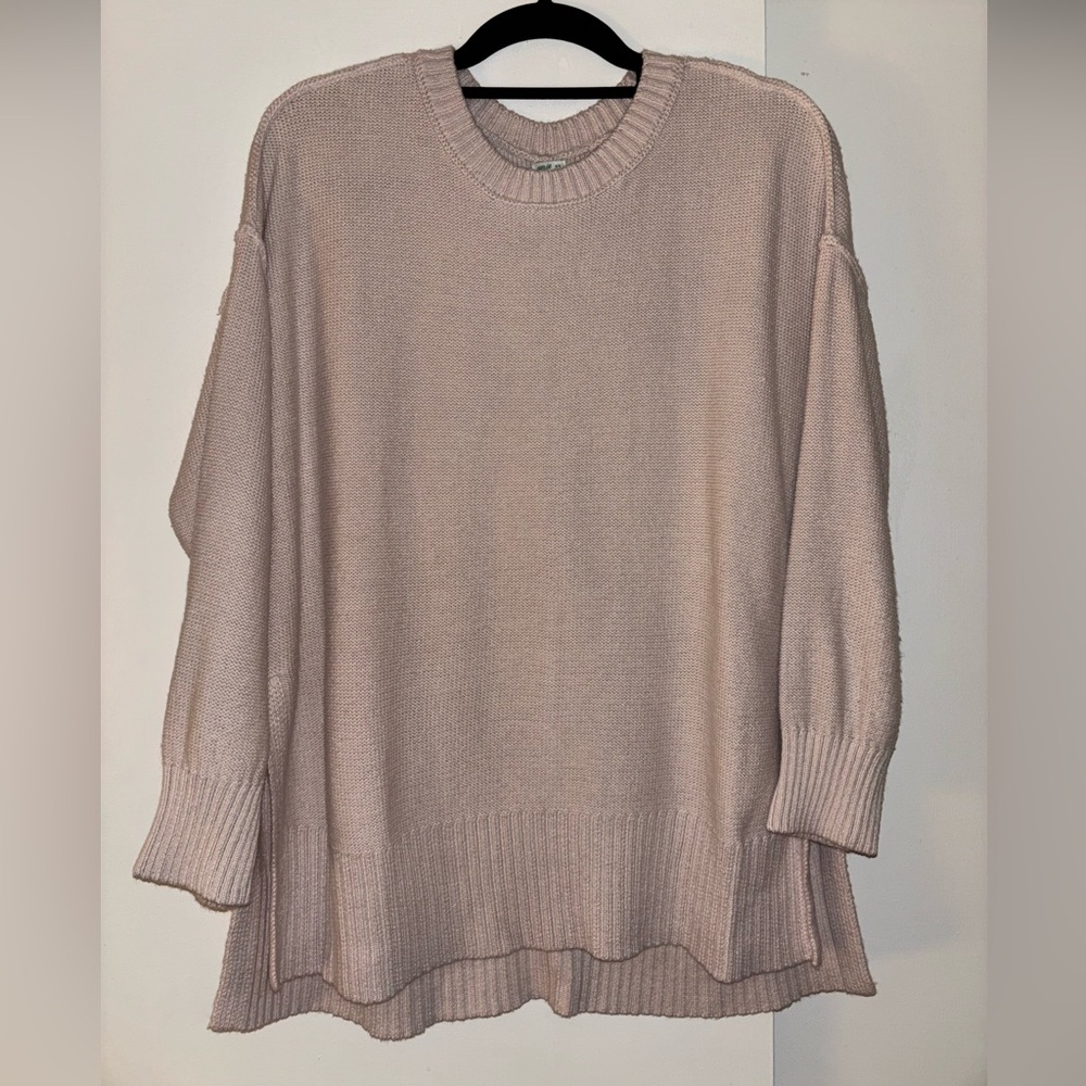 Aerie Soft Pink Crew Neck Sweater